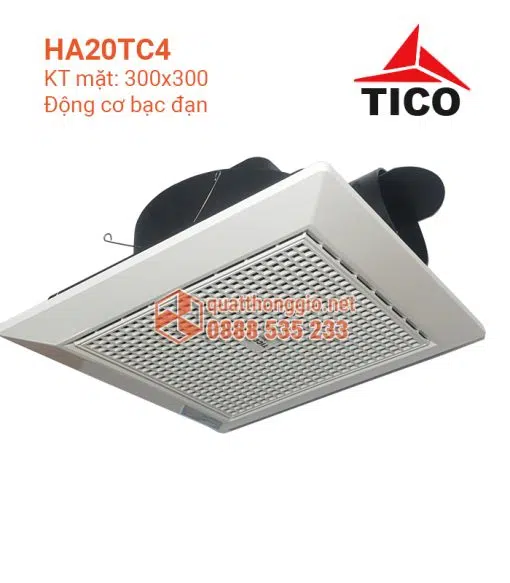 Quạt thông gió âm trần TICO HA20TC4- hàng cao cấp