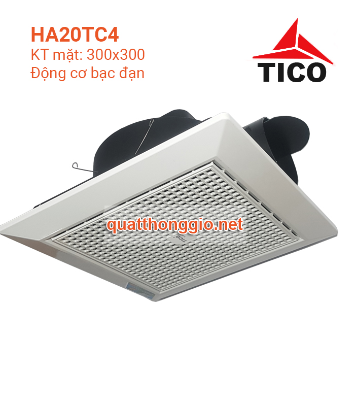 Quạt điện, quạt thông gió hút mùi. Quạt thông gió âm trần TICO HA20TC4- hàng cao cấp