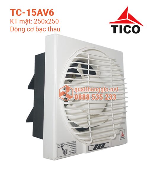 Quạt thông gió gắn tường TICO TC-15AV6- lỗ chờ 20x20